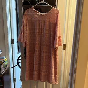 Simply Styled Blush Lace Tunic